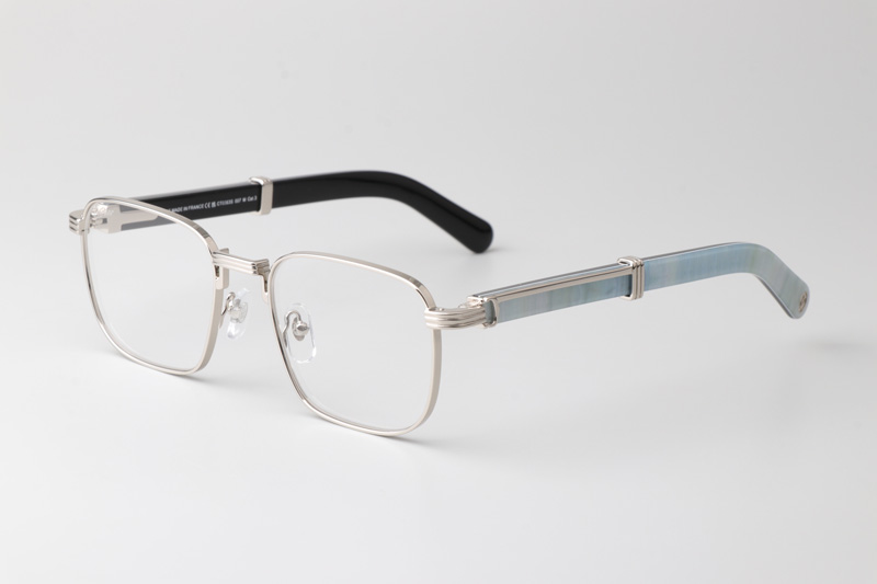 CT0363S Eyeglasses Silver White Black