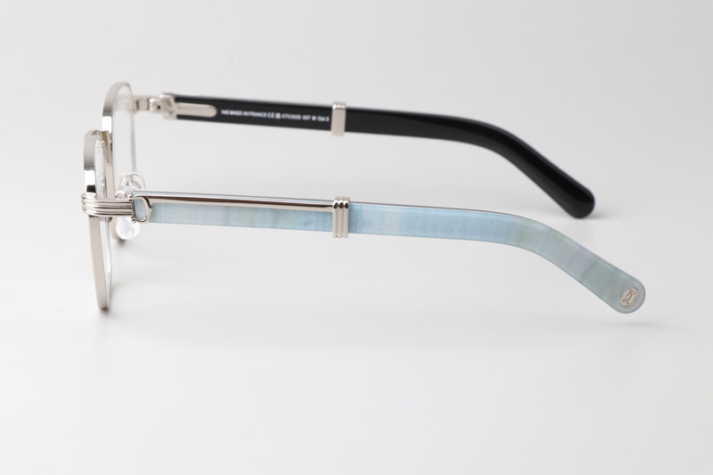 CT0363S Eyeglasses Silver White Black