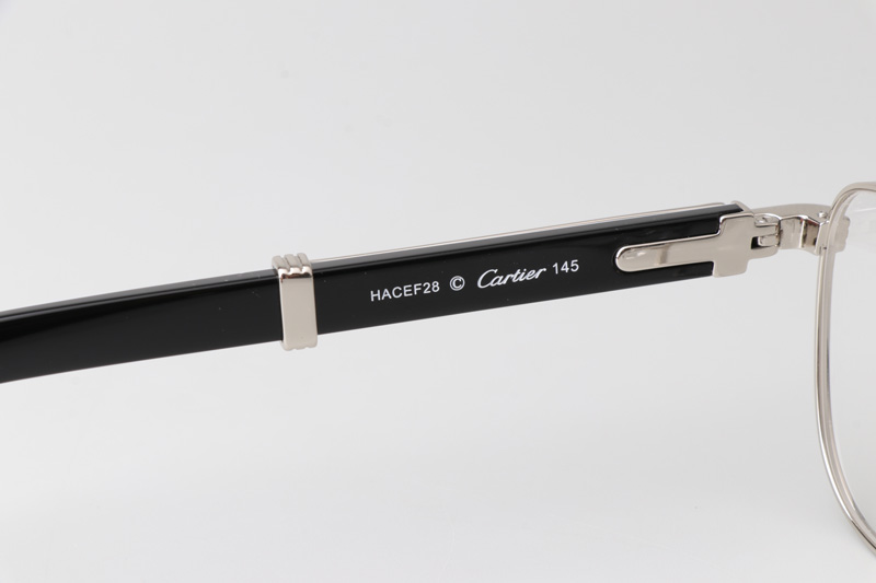 CT0363S Eyeglasses Silver White Black