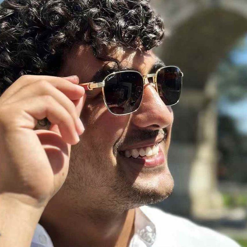 CT0363S Sunglasses Gold Red Gray