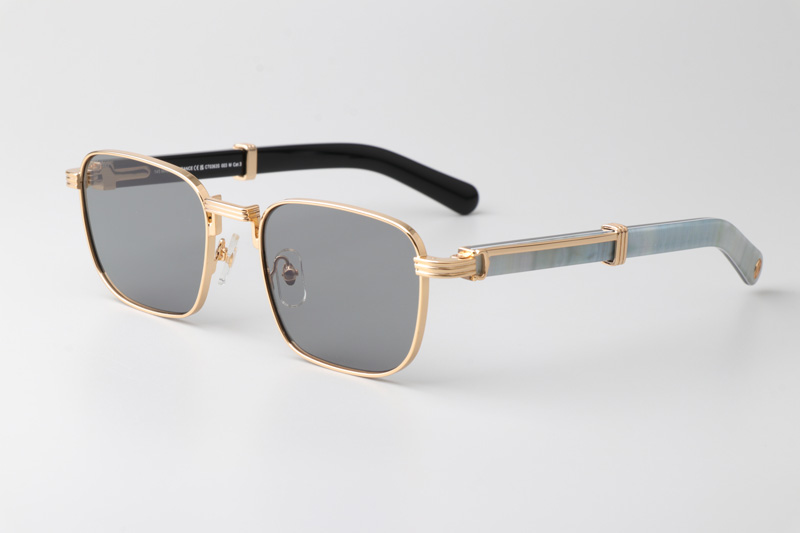 CT0363S Sunglasses Gold White Black Gray