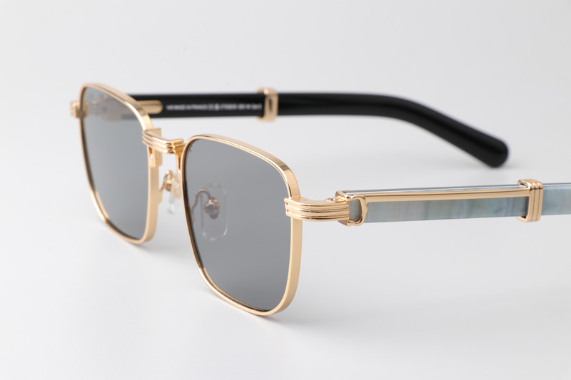 CT0363S Sunglasses Gold White Black Gray