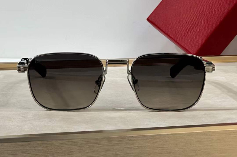 CT0363S Sunglasses Silver Red Gradient Gray