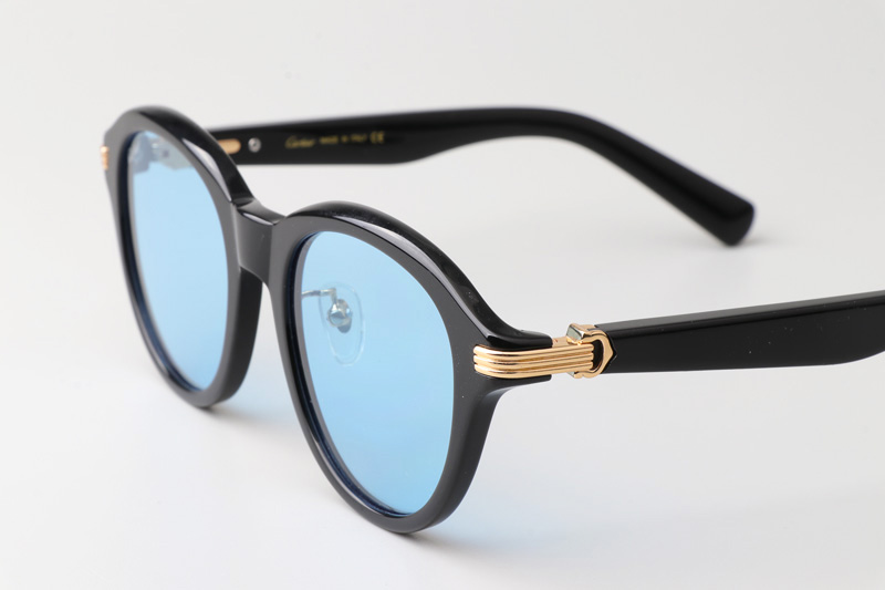 CT0395S Sunglasses Black Gold Blue