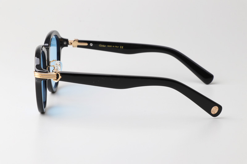 CT0395S Sunglasses Black Gold Blue