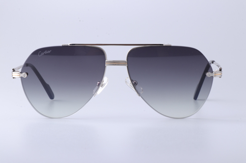 CT0427S Sunglasses Silver Gradient Gray