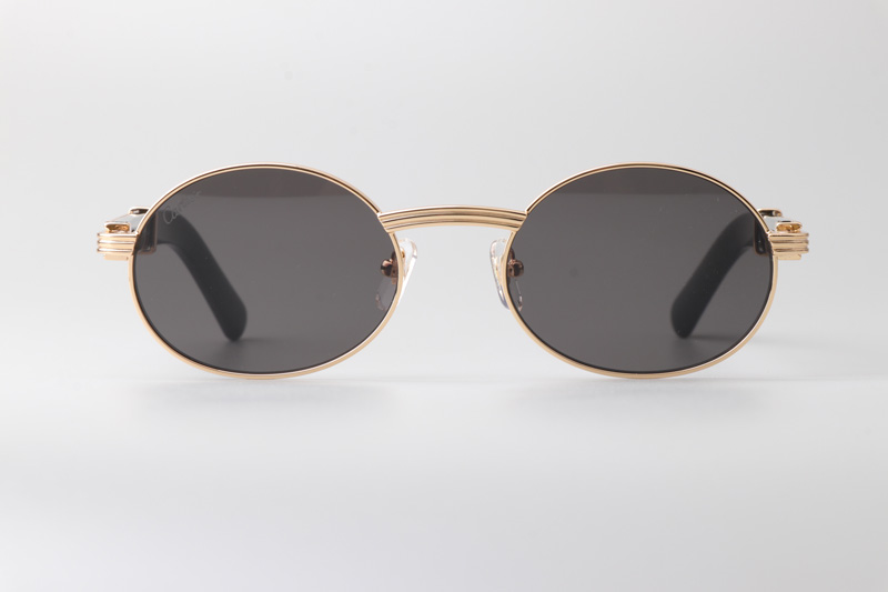 CT0464S Sunglasses Gold Black Gray