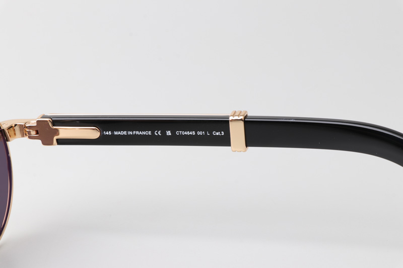 CT0464S Sunglasses Gold Black Gray