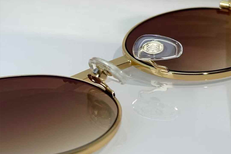 CT0464S Sunglasses Gold Red Gradient Brown