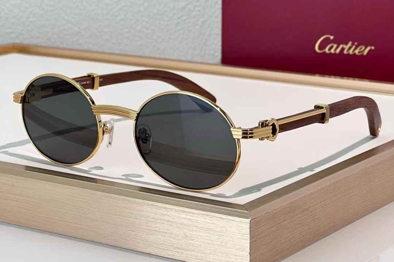 CT0464S Sunglasses Gold Red Gray