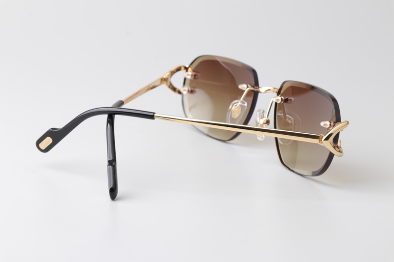 CT0468S Sunglasses Gold Gradient Brown