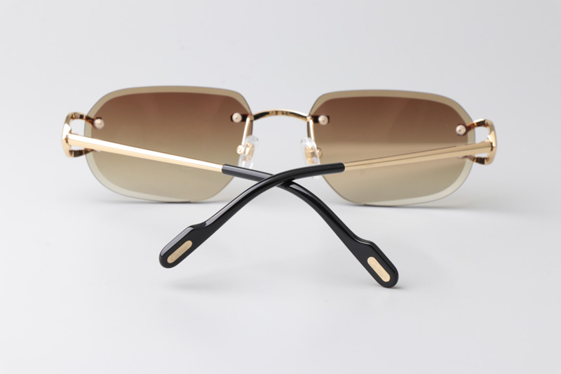 CT0468S Sunglasses Gold Gradient Brown