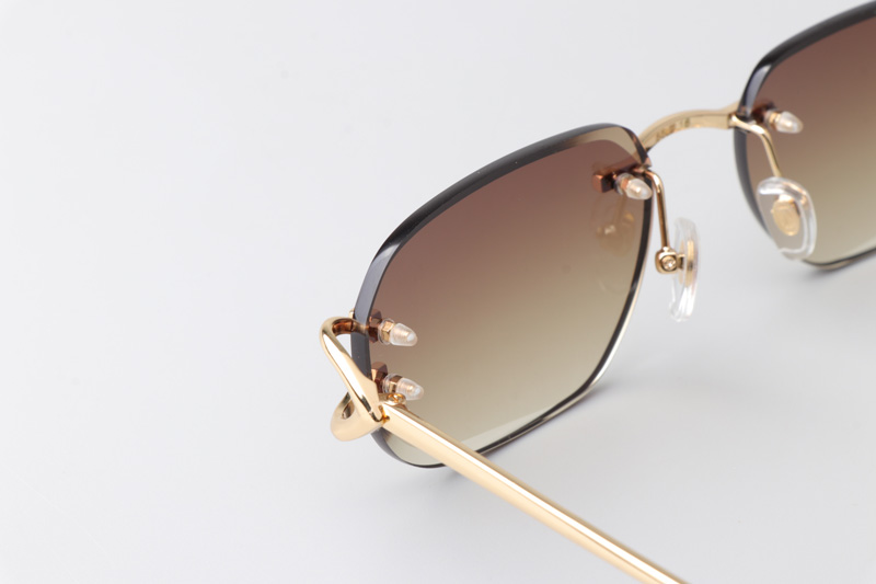 CT0468S Sunglasses Gold Gradient Brown