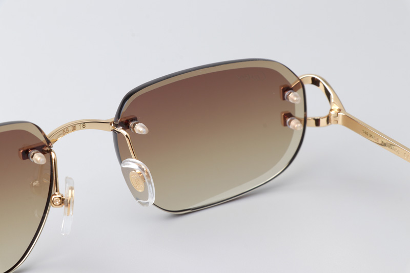 CT0468S Sunglasses Gold Gradient Brown