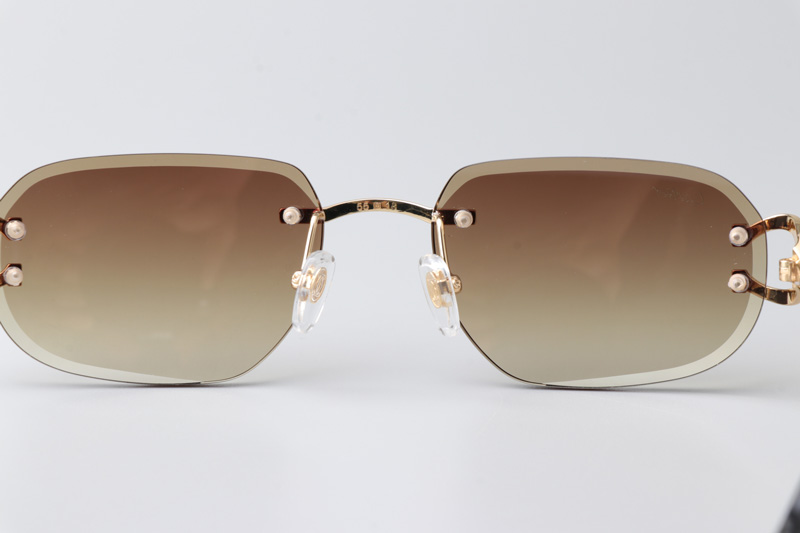 CT0468S Sunglasses Gold Gradient Brown