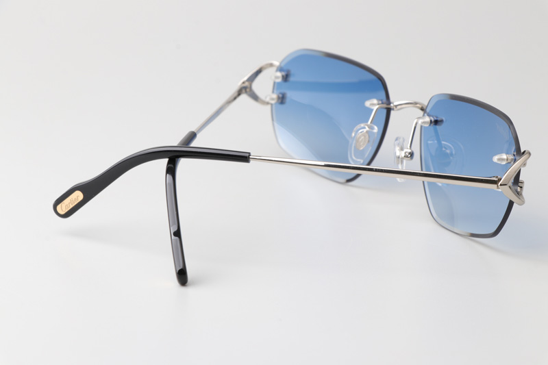 CT0468S Sunglasses Silver Gradient Blue