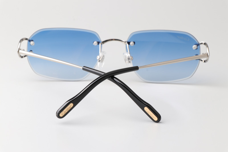 CT0468S Sunglasses Silver Gradient Blue