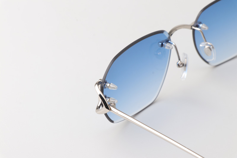 CT0468S Sunglasses Silver Gradient Blue