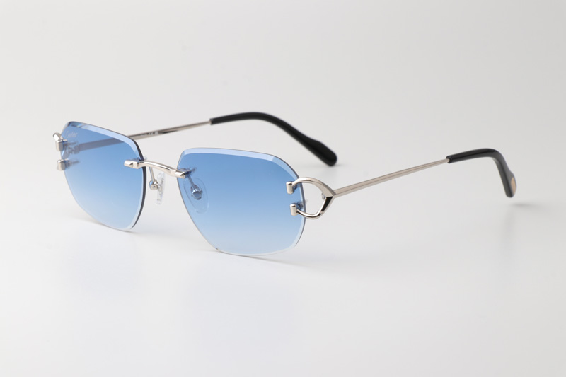 CT0468S Sunglasses Silver Gradient Blue