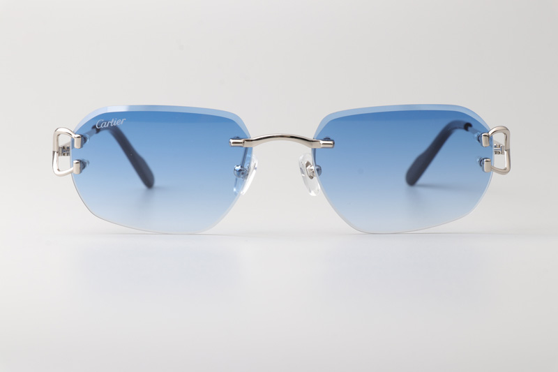 CT0468S Sunglasses Silver Gradient Blue
