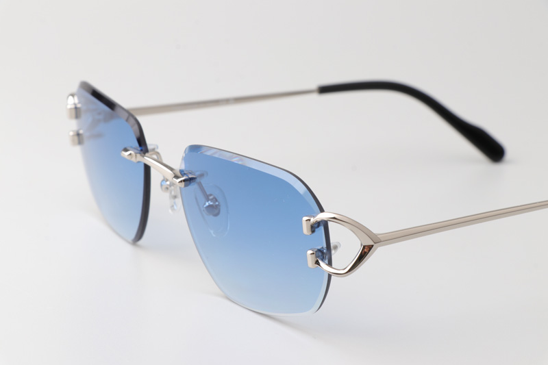 CT0468S Sunglasses Silver Gradient Blue