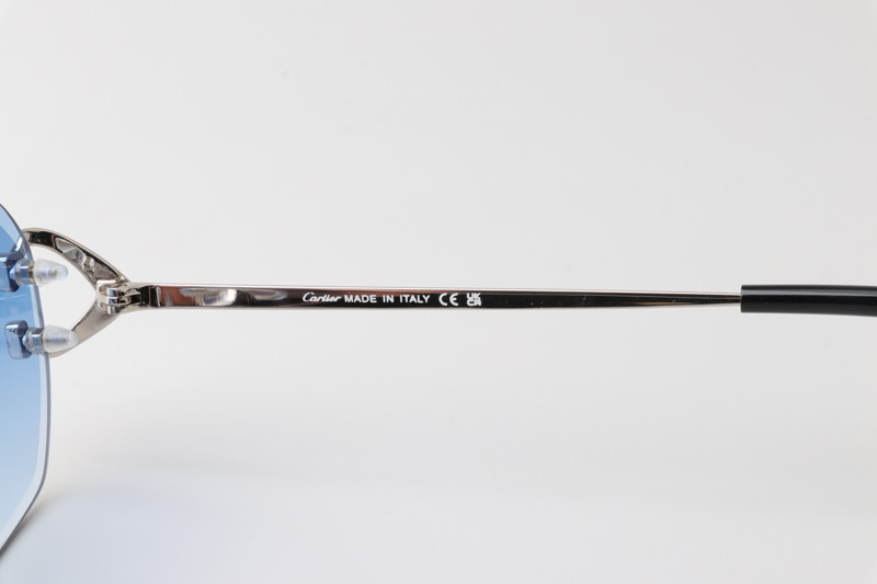 CT0468S Sunglasses Silver Gradient Blue