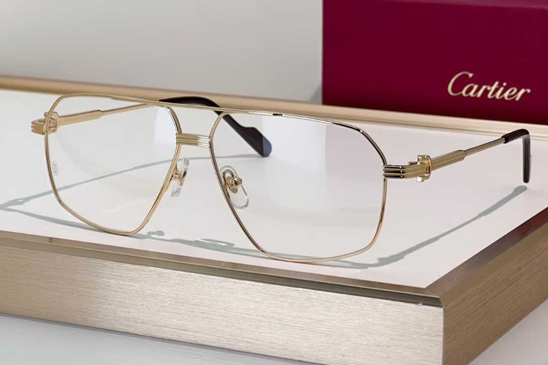 CT0484O Eyeglasses Gold Black