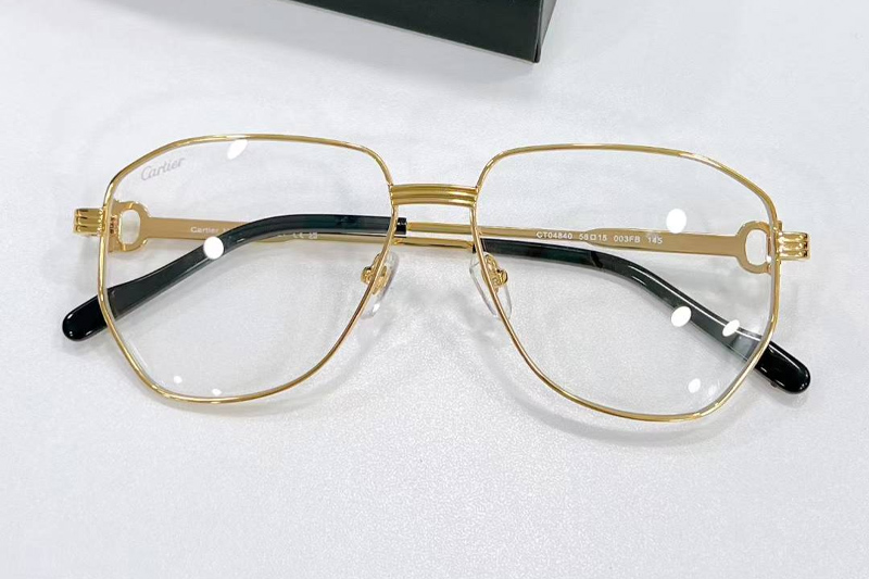 CT0484O Eyeglasses Gold Black