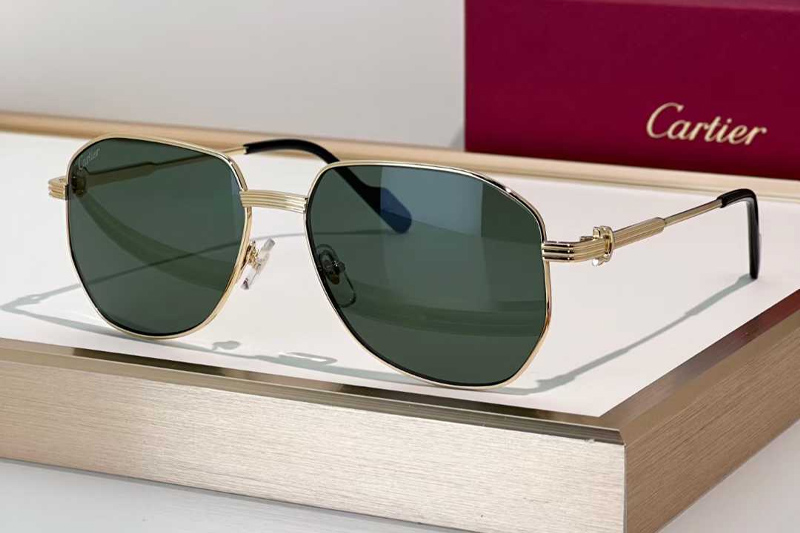 CT0484O Sunglasses Gold Green