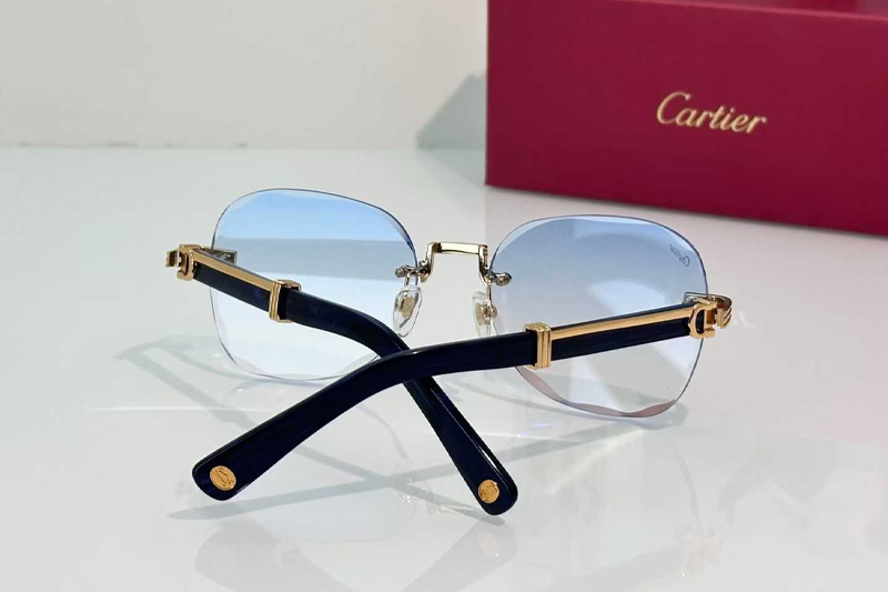 CT0520S Sunglasses Gold Black Gradient Blue