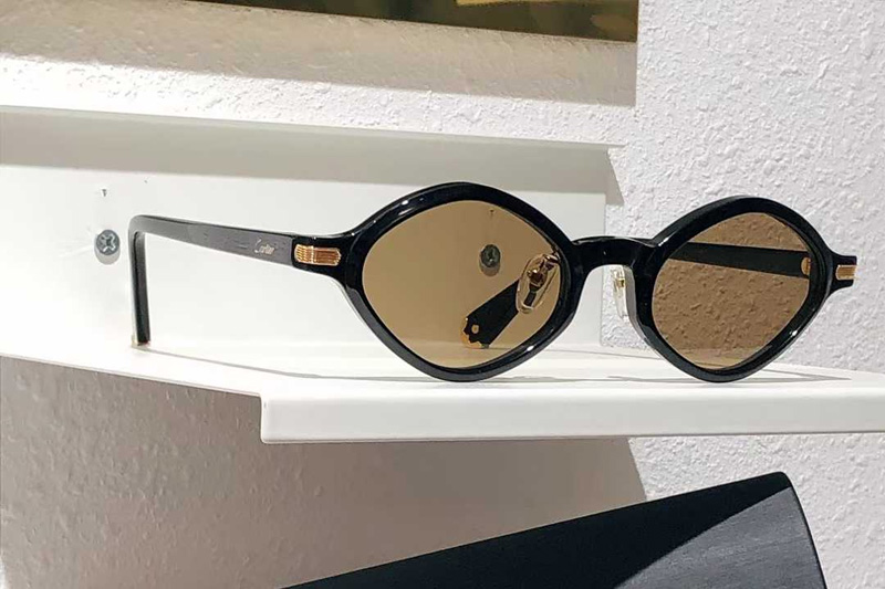 CT0540S Sunglasses Black Gold Brown