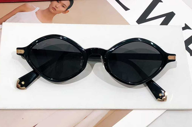 CT0540S Sunglasses Black Gold Gray