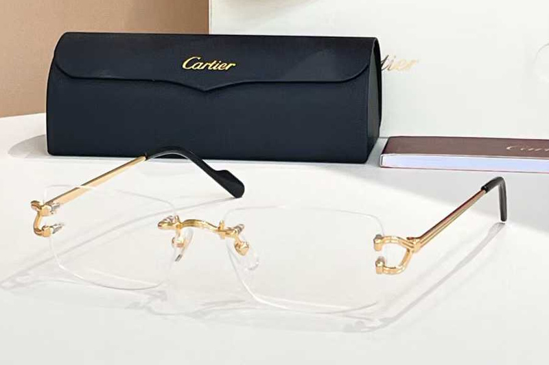 CT0563O Eyeglasses Gold Black