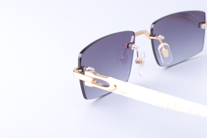 CT0581O Sunglasses Gold White Gradient Gray