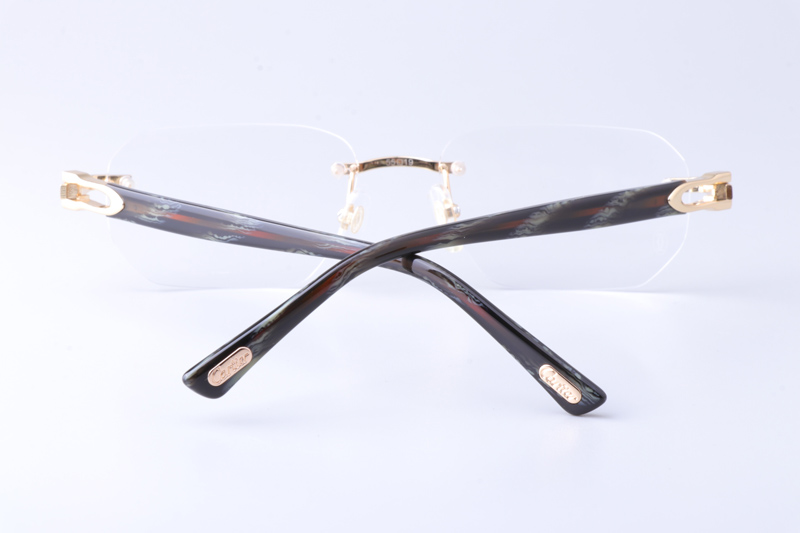 CT0583O Eyeglasses Gold Gray