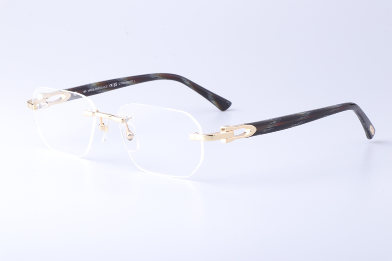 CT0583O Eyeglasses Gold Gray