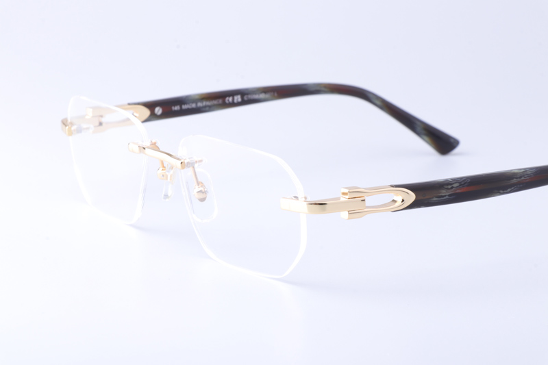 CT0583O Eyeglasses Gold Gray