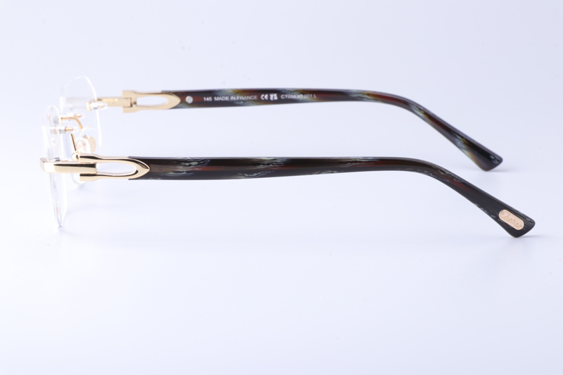 CT0583O Eyeglasses Gold Gray