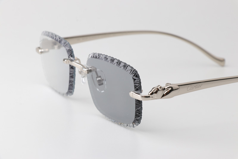 CT06591J Sunglasses Silver Photochromic Gray