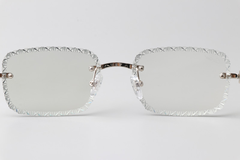 CT06591J Sunglasses Silver Photochromic Gray