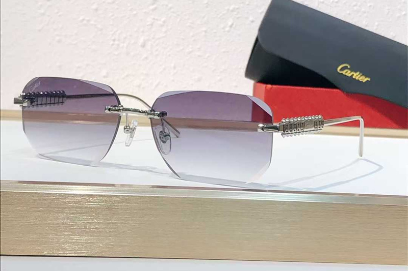 CT0736S Sunglasses Silver Gradient Gray