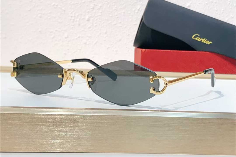 CT8100359 Sunglasses Gold Green