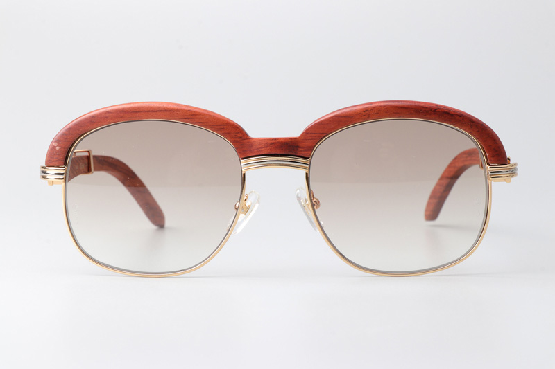 CT 1116679 Wood Sunglasses Gold Gradient Brown