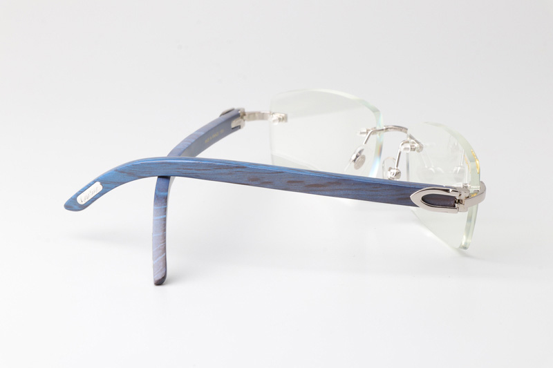 CT 3524012 Blue Arm Eyeglasses Silver