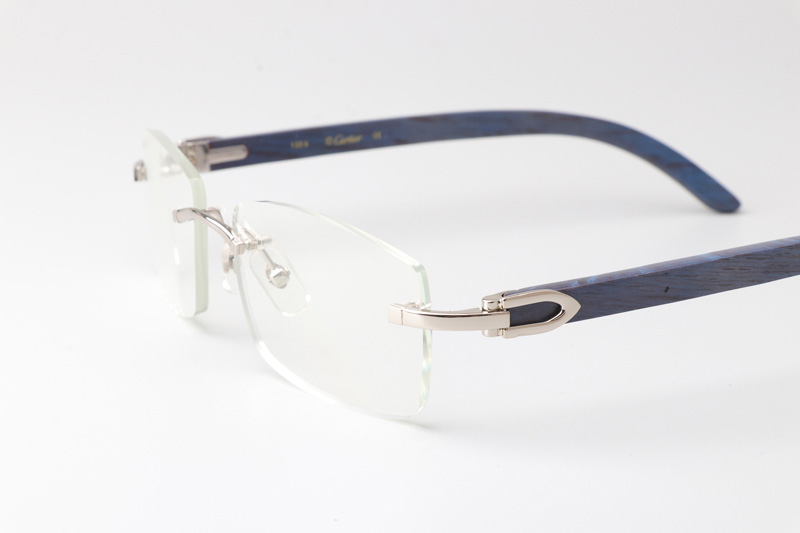 CT 3524012 Blue Arm Eyeglasses Silver