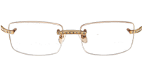 CT 3524012 Diamond Black Buffalo Eyeglasses In Gold
