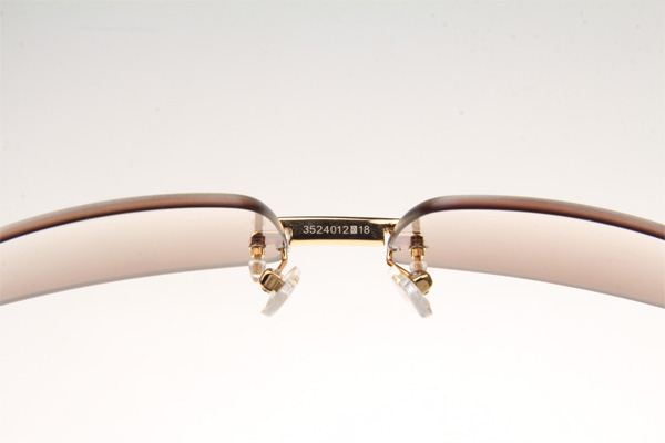 CT 3524012 Diamond Black Buffalo Sunglasses In Gold Brown