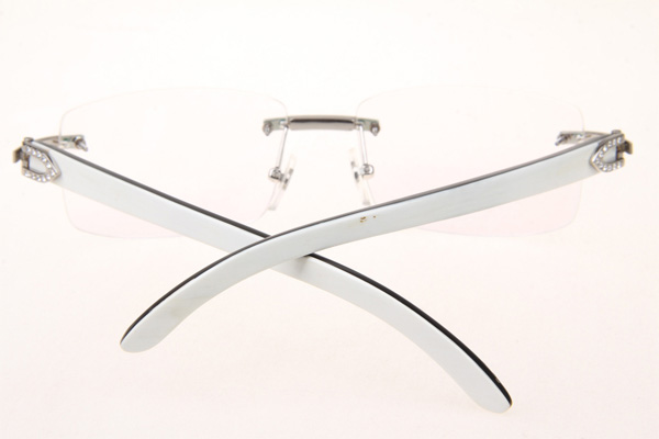 CT 3524012 Diamond White Mix Black Buffalo Eyeglasses In Silver