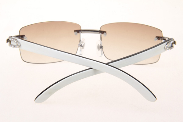 CT 3524012 Diamond White Mix Black Buffalo Sunglasses In Silver Brown