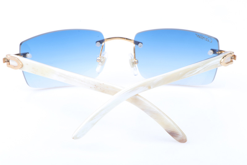 CT 3524012 White Buffalo Sunglasses In Gold Gradient Blue